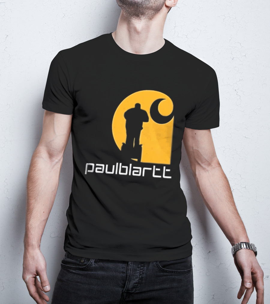 Paulblartt Security Guard Segway Yellow Swirl T-Shirt