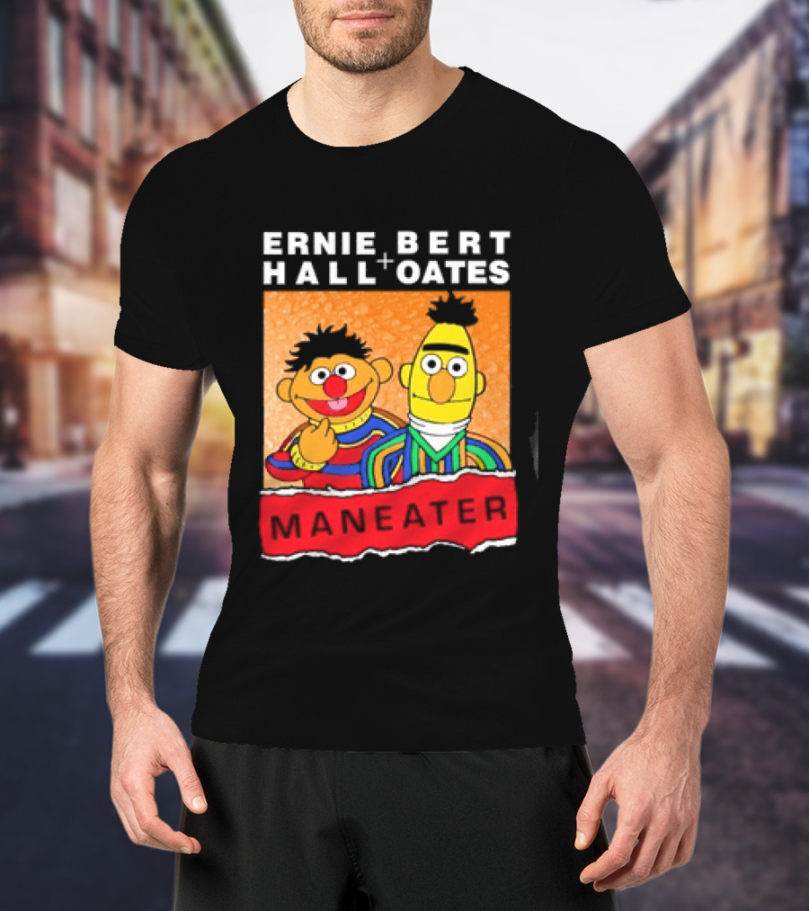 Ernie Bert Hall Oates Maneater Muppets T-Shirt