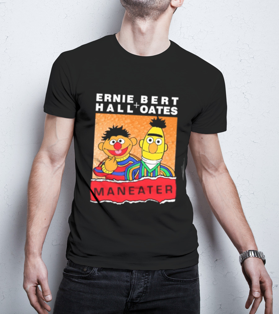 Ernie Bert Hall Oates Maneater Muppets T-Shirt