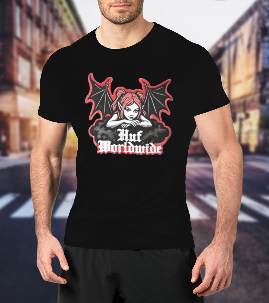 Huf Worldwide Succubus Girl Gothic Fantasy T-Shirt
