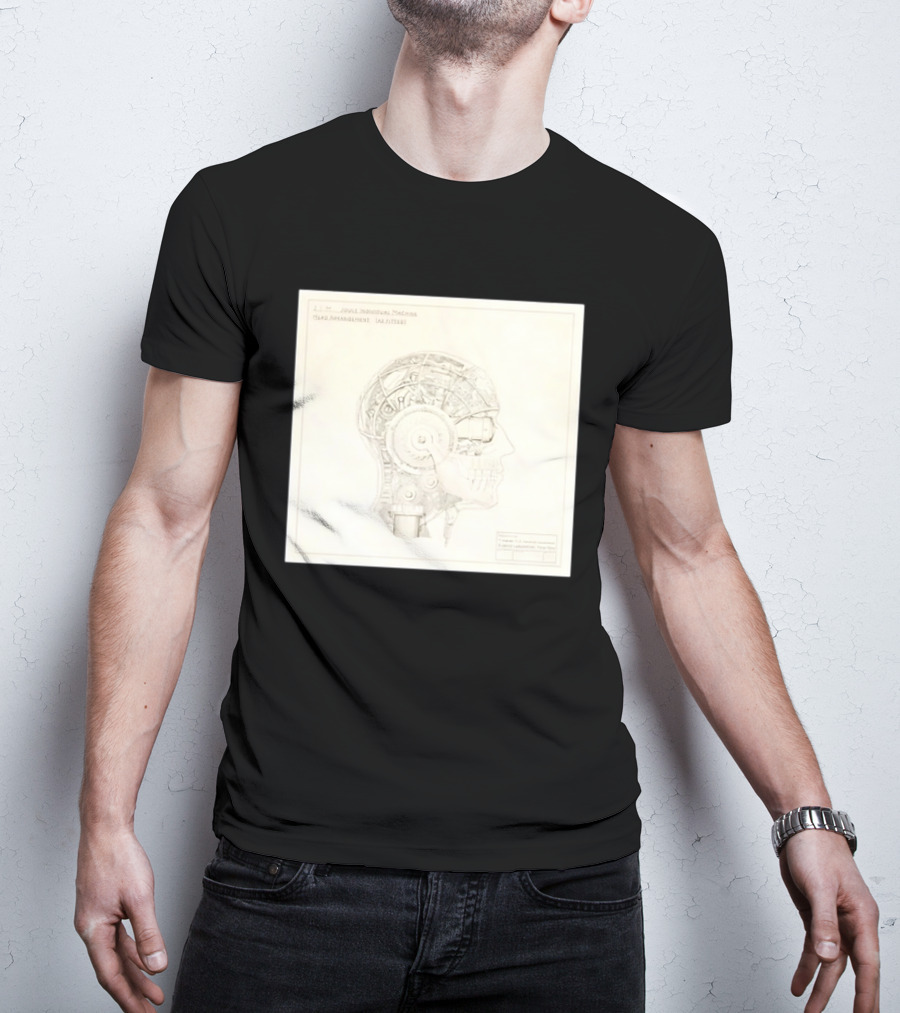 VisionQuest JIM Joule Individual Machine Head Blueprint Drawing T-Shirt