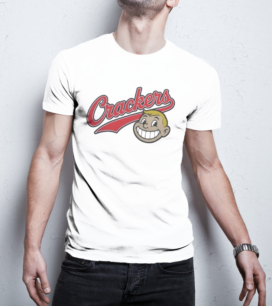 Crackers Vintage Cartoon Style Blonde Boy Smiling T-Shirt