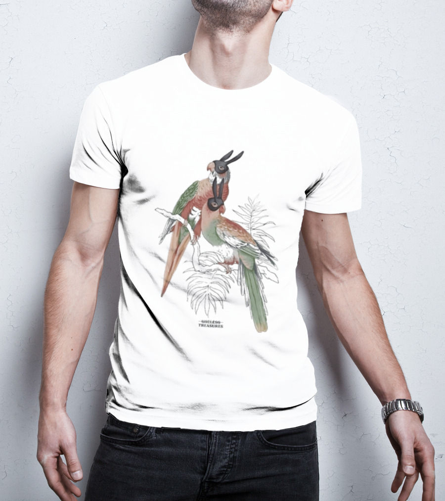 Gemini Useless Treasures Parrots With Palm Leaves T-Shirt