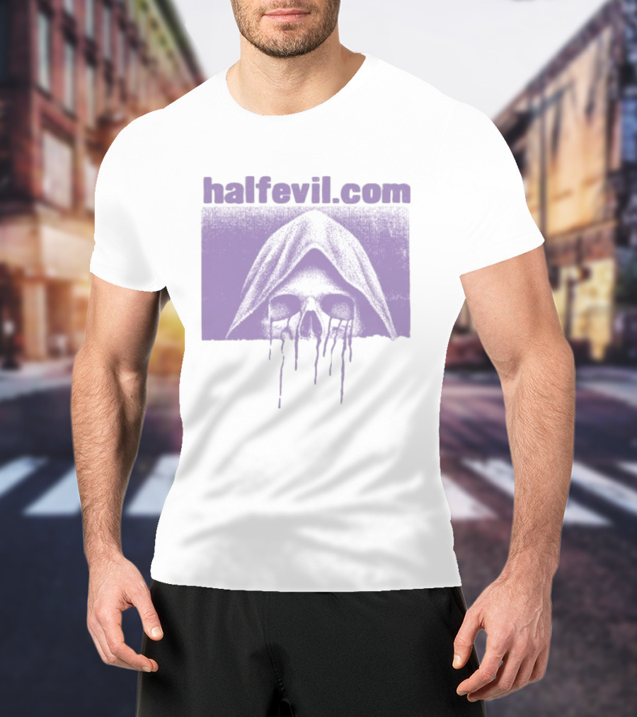 Halfevil.com Hooded Skull Dripping Half Evil Store Week 2 $3.33 T-Shirt