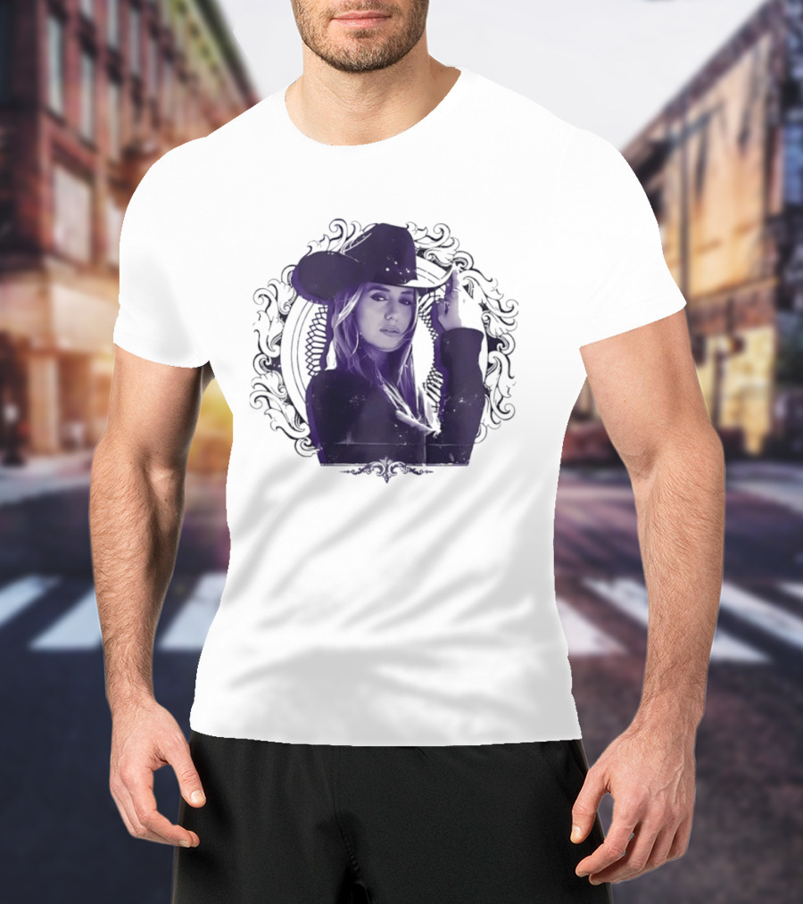 Lainey Wilson Distressed Western Style Country Music Hat T-Shirt