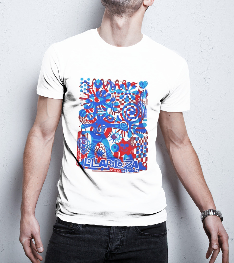 Lollapalooza India Festival Live Music Concert Vibrant Symbolic T-Shirt