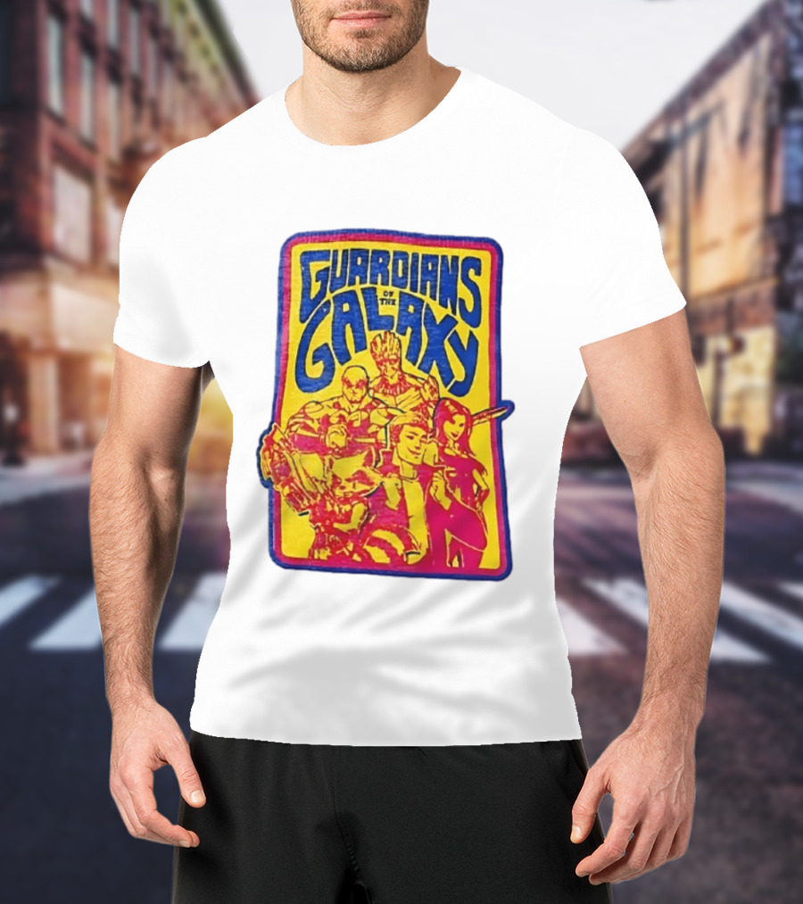 Guardians Of The Galaxy Star Lord Groot Rocket Drax Gamora Marvel T-Shirt
