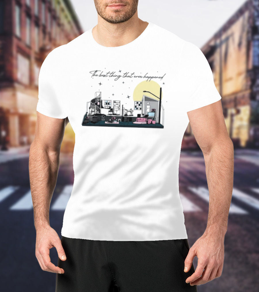 The Best Thing That Ever Happened Cityscape Moon And Stars T-Shirt