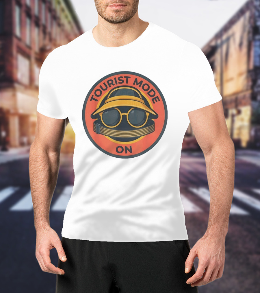 Tourist Mode On Vacation Travel Sightseeing Adventure T-Shirt