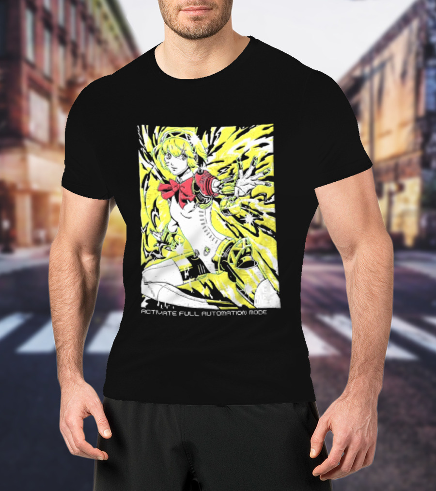 Aigis Persona 3 SEES Activate Full Automation Mode T-Shirt