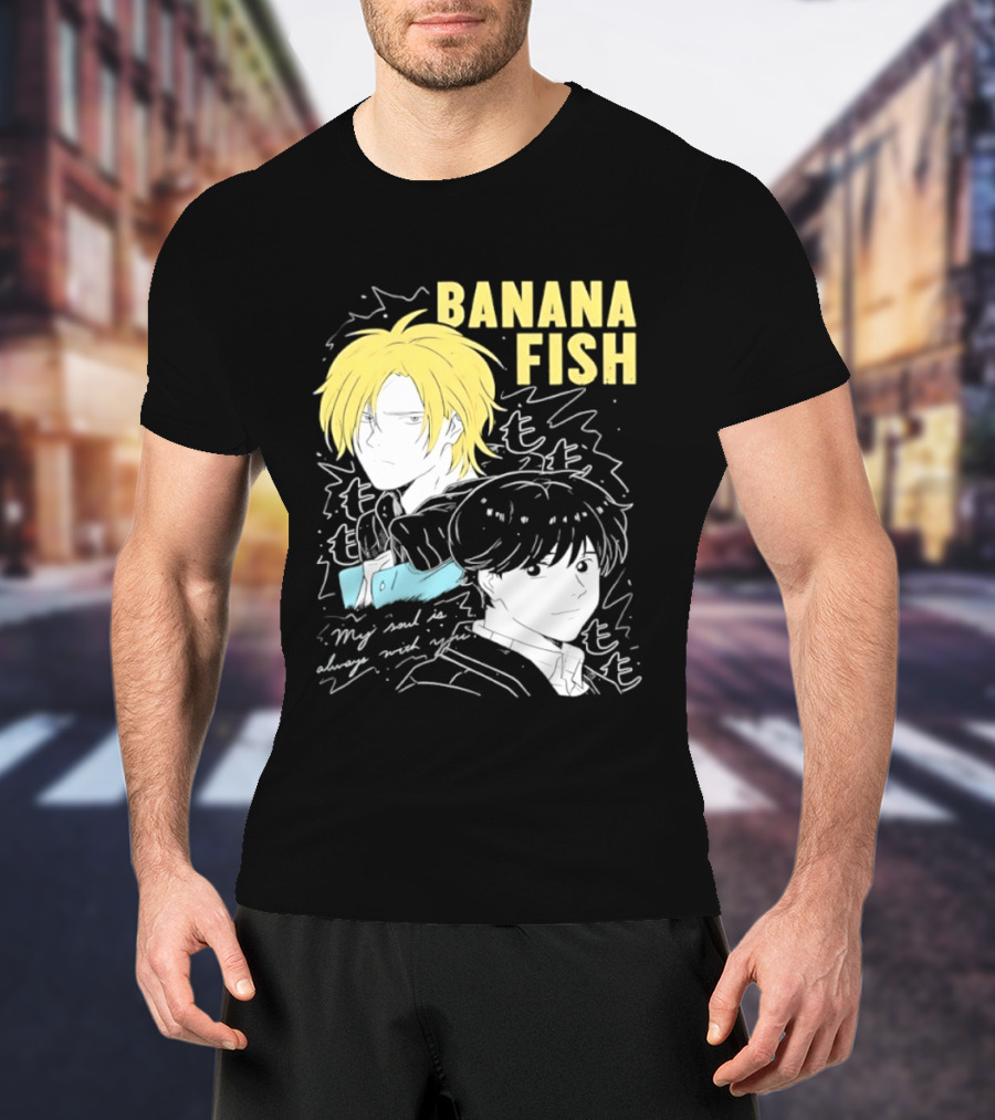 Banana Fish Ash And Eiji My Soul Is Always With You Anime Duo T-Shirt
