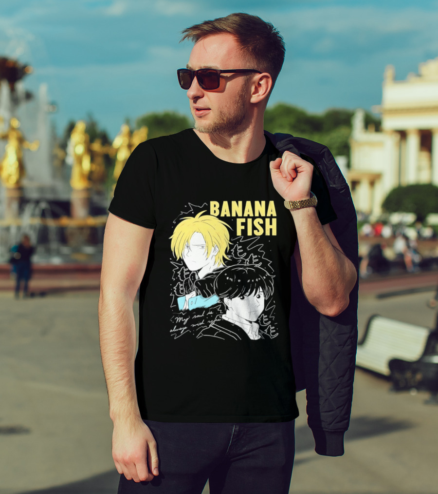 Banana Fish Ash And Eiji My Soul Is Always With You Anime Duo T-Shirt