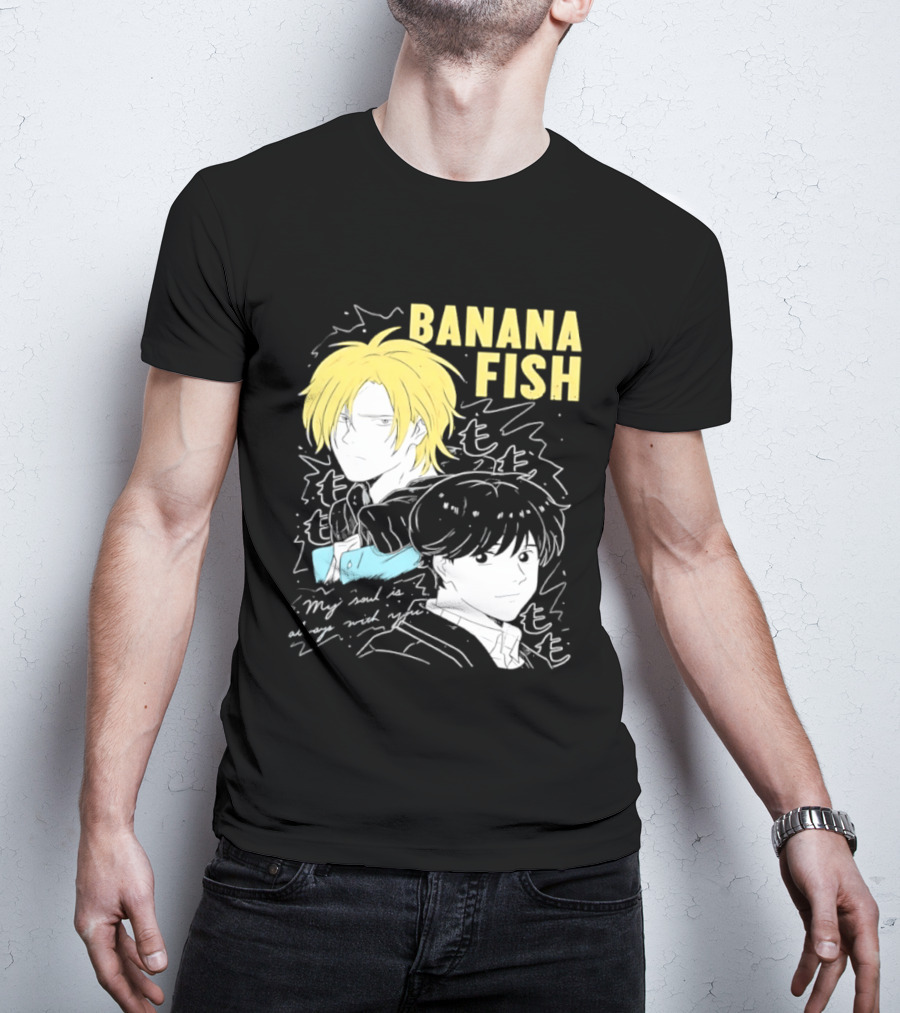 Banana Fish Ash And Eiji My Soul Is Always With You Anime Duo T-Shirt
