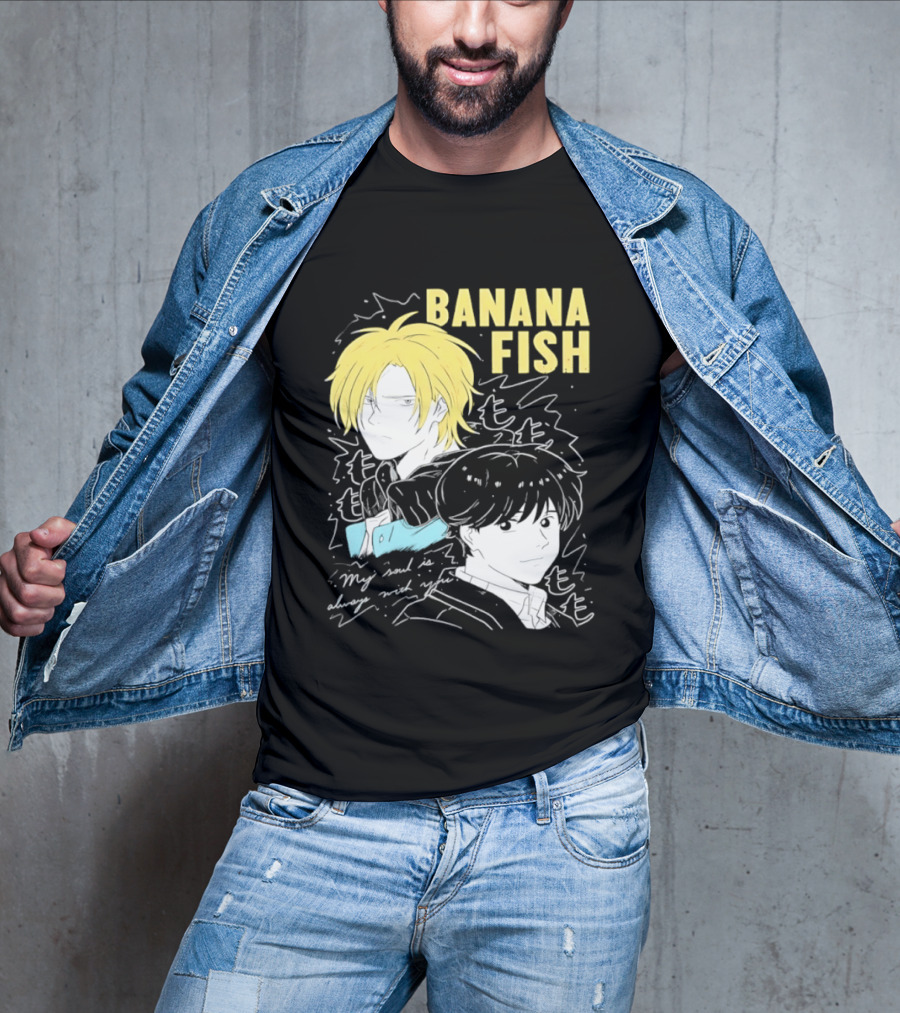 Banana Fish Ash And Eiji My Soul Is Always With You Anime Duo T-Shirt