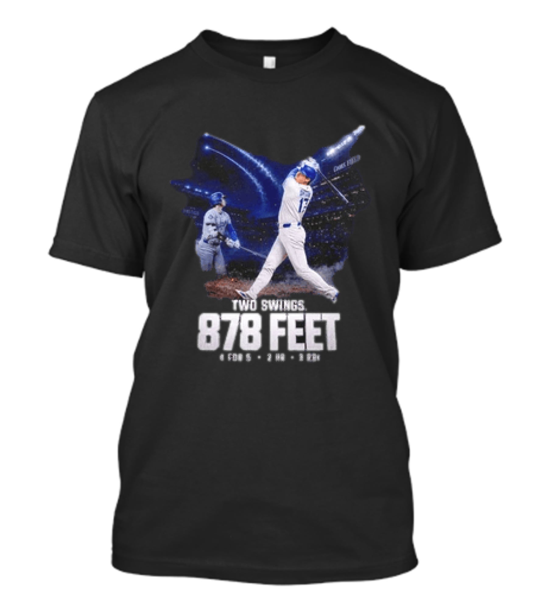 Shohei Ohtani The Shohei Show Two Swings 878 Feet LA Dodgers T-Shirt