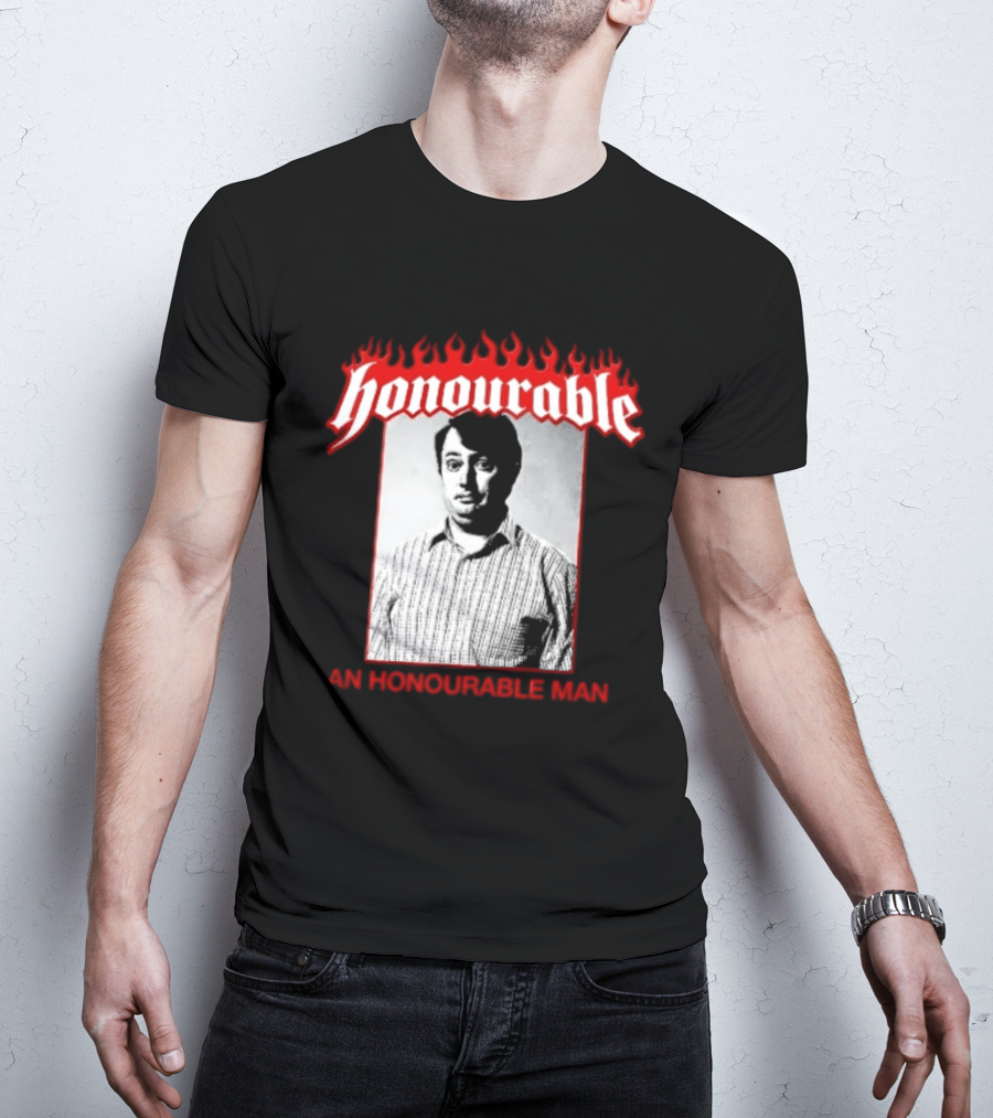 Honourable An Honourable Man Mark Corrigan Flames Frame T-Shirt