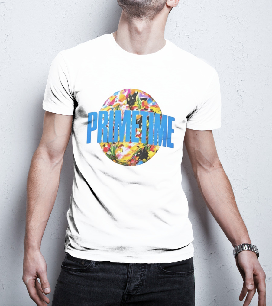PRIMETIME Bright Floral Colorful T-Shirt