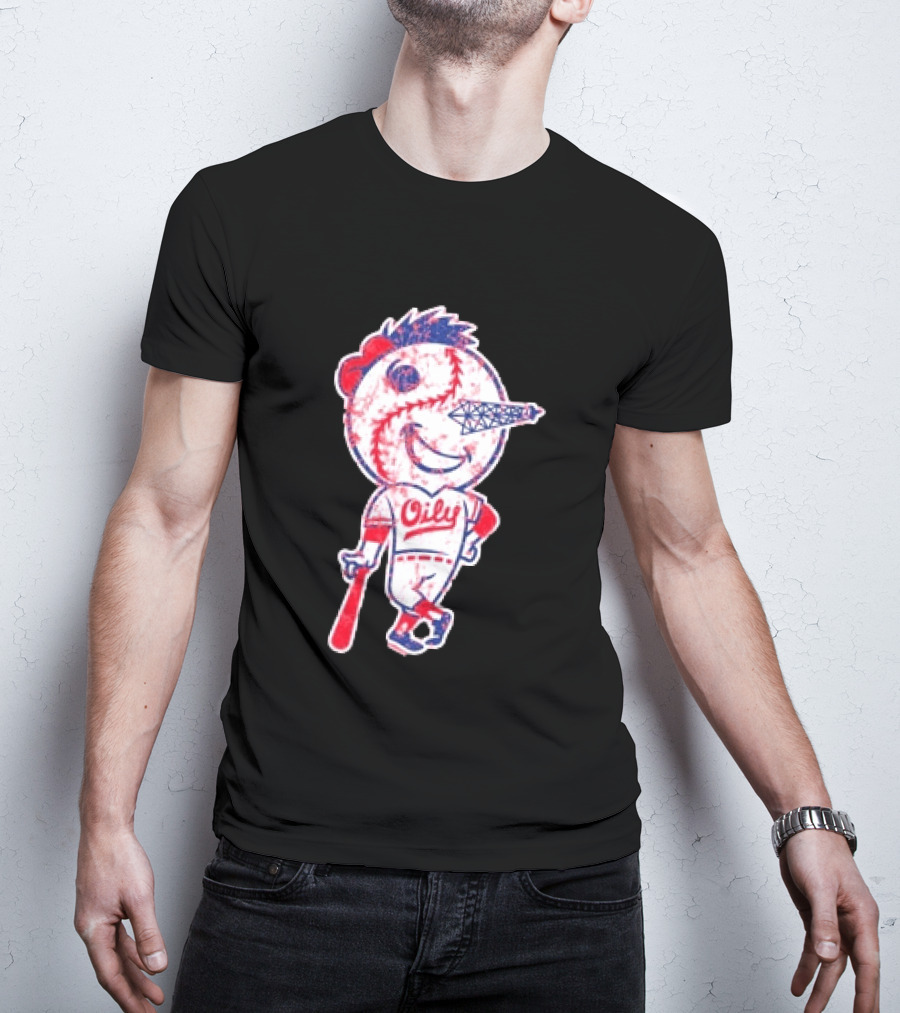 Tulsa Drillers Oily Distressed Baseball T-Shirt