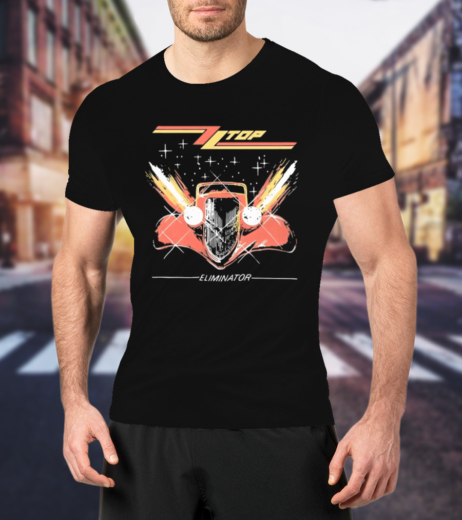 ZZ Top Eliminator Hot Rod Classic Rock Billy Gibbons T-Shirt