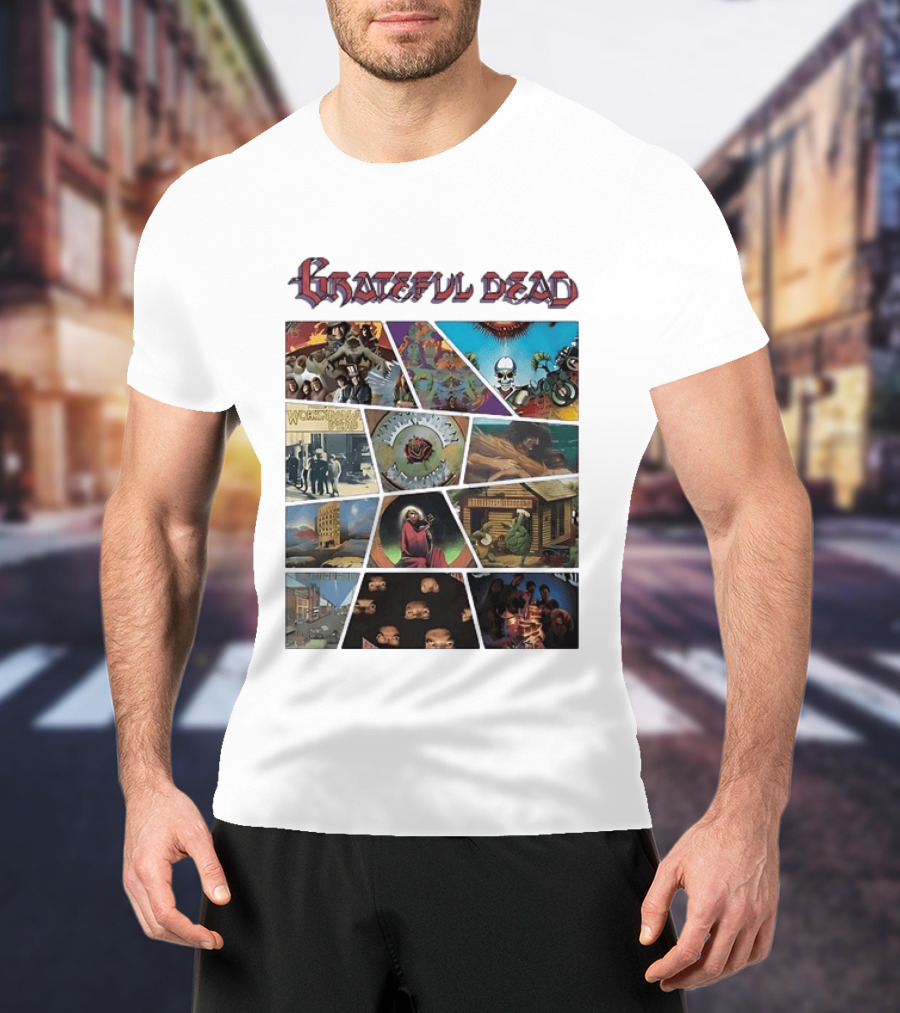 Grateful Dead Iconic Album Covers And Music History T-Shirt