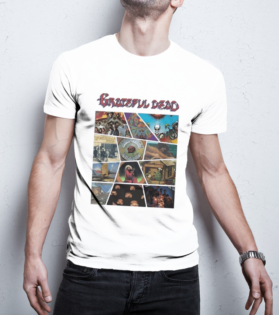 Grateful Dead Iconic Album Covers And Music History T-Shirt
