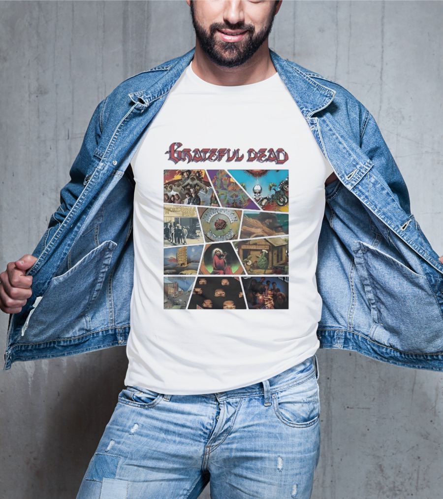 Grateful Dead Iconic Album Covers And Music History T-Shirt