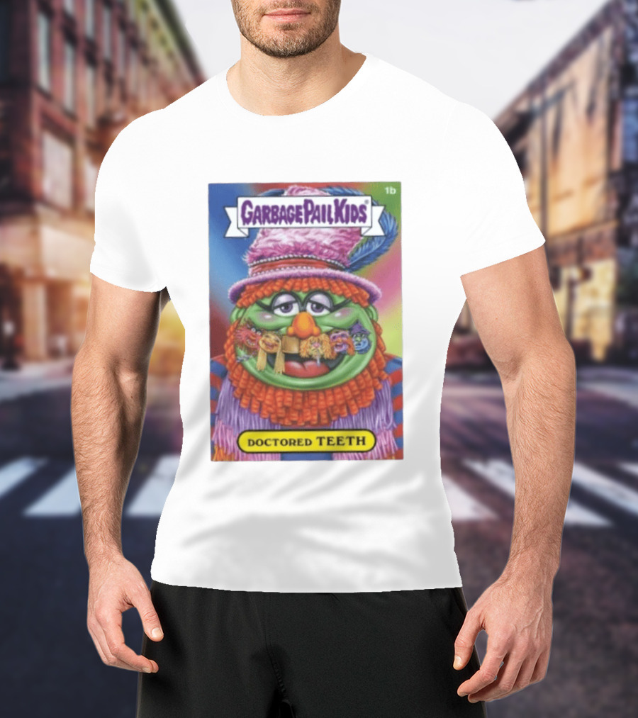 Garbage Pail Kids Doctored Teeth Muppets Mashup T-Shirt