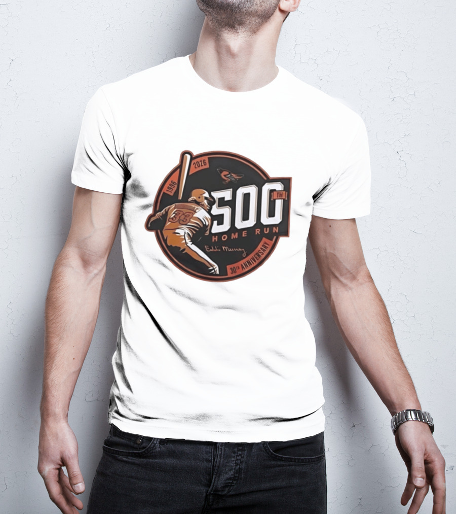 Eddie Murray 500th Home Run 30th Anniversary 1996 2026 T-Shirt