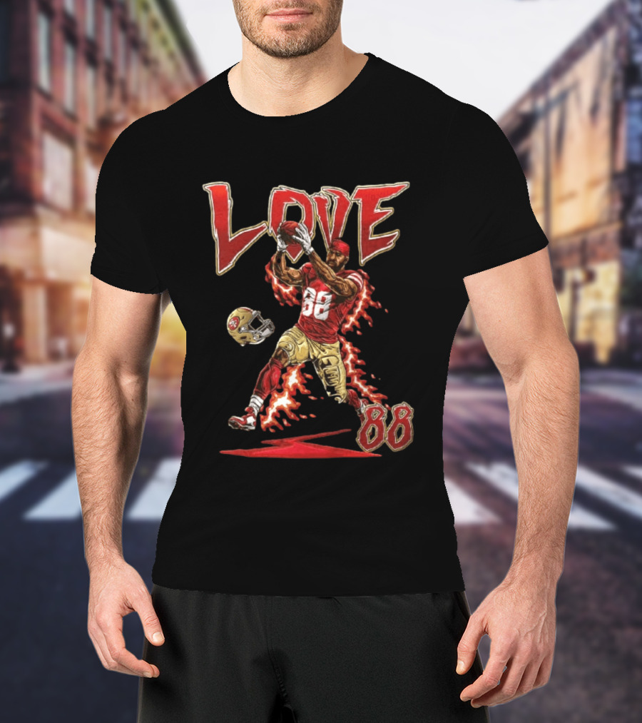 Marquise Goodwin San Francisco 49ers Number 88 Catching Football Love T-Shirt