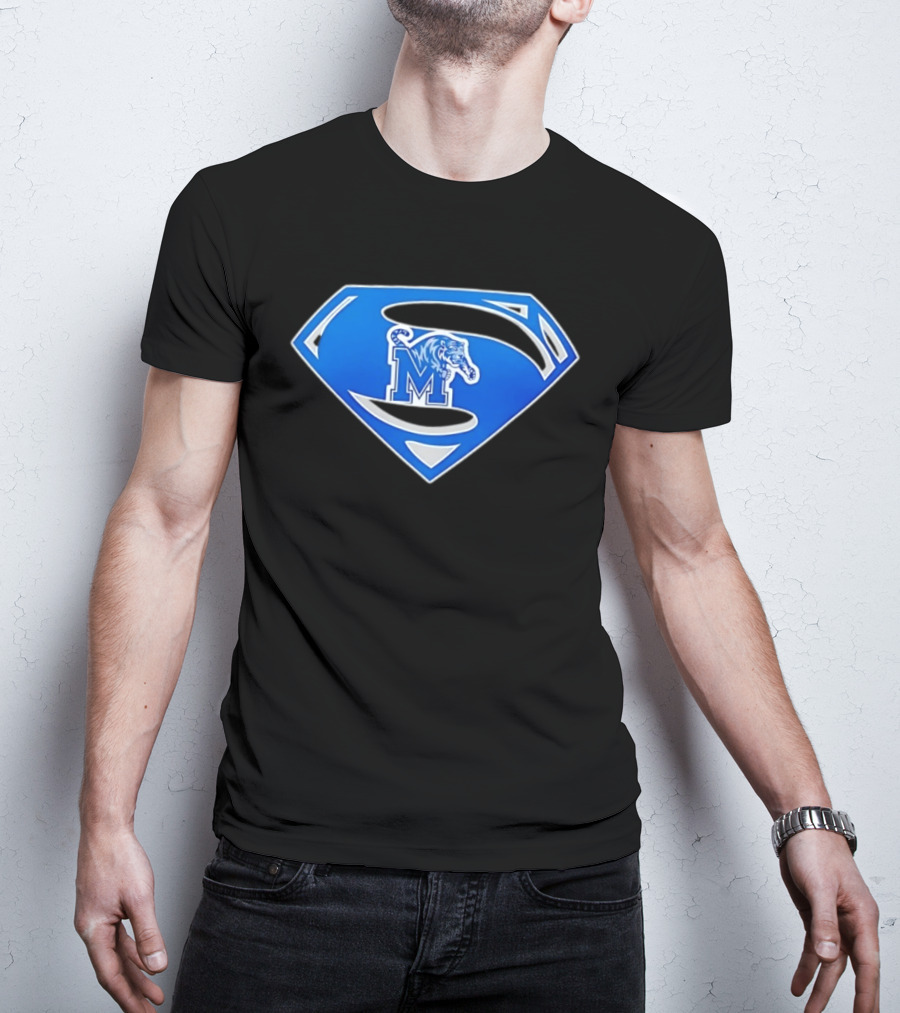 Superman Memphis Tigers NCAA College Basketball T-Shirt