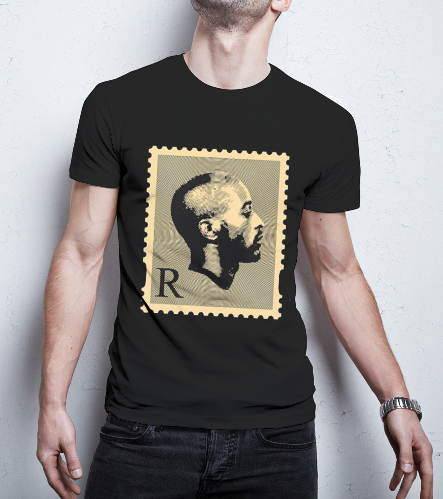 Tupac Shakur Black Postage Stamp Profile 2Pac T-Shirt