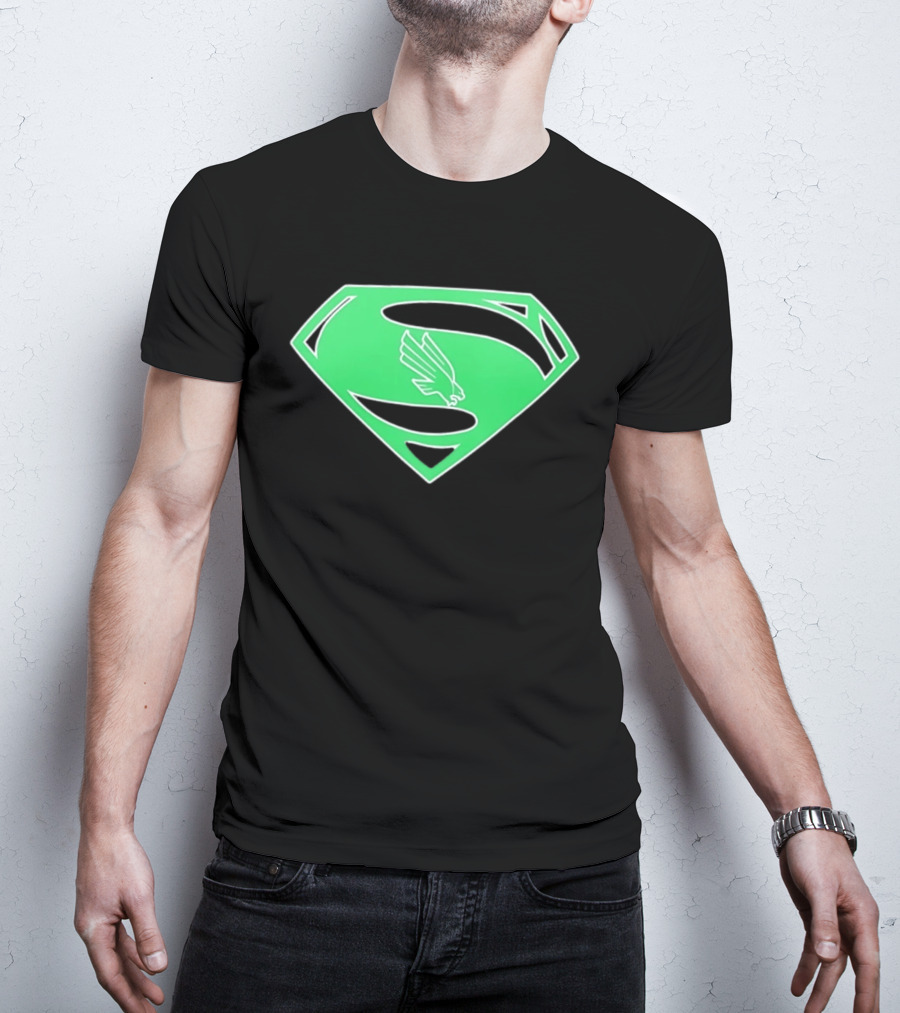 North Texas Mean Green UNT Superman T-Shirt