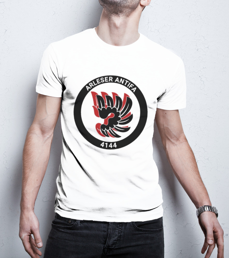 Arleser Antifa Arlesheim 4144 Black Red Fist T-Shirt