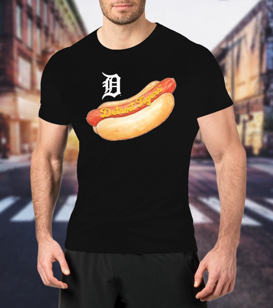 Detroit Tigers Youth Tiny Turnip Hot Dog T-Shirt