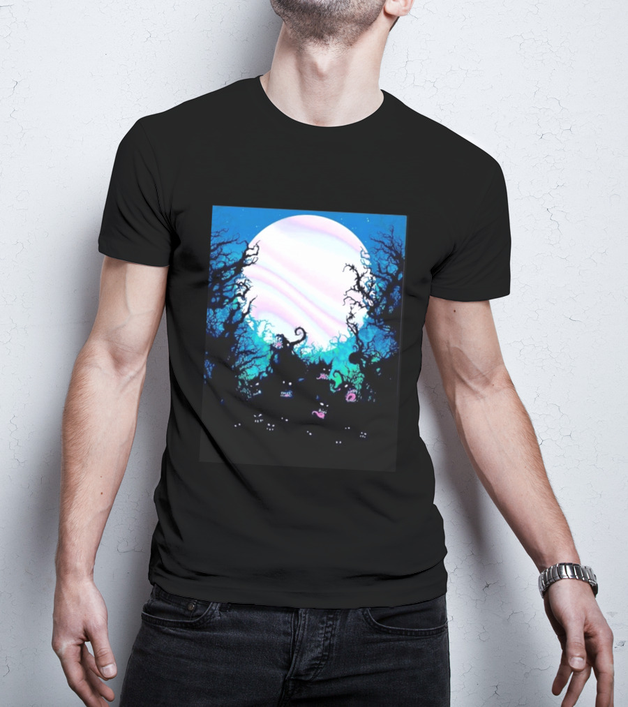 Gallows Orchestra Of Wolves Collection Full Moon Enchanted Forest Creatures T-Shirt