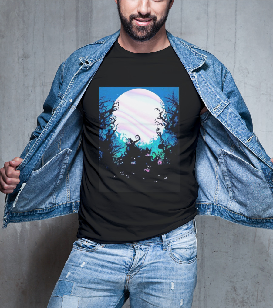 Gallows Orchestra Of Wolves Collection Full Moon Enchanted Forest Creatures T-Shirt