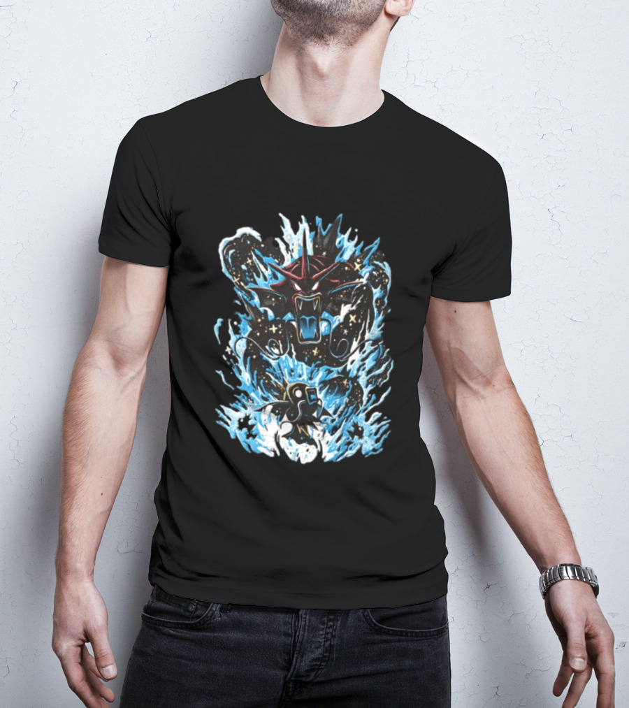 Gyarados And Magikarp Pokemon Evolution Deep Sea Water Power Splash Fan Favorite T-Shirt