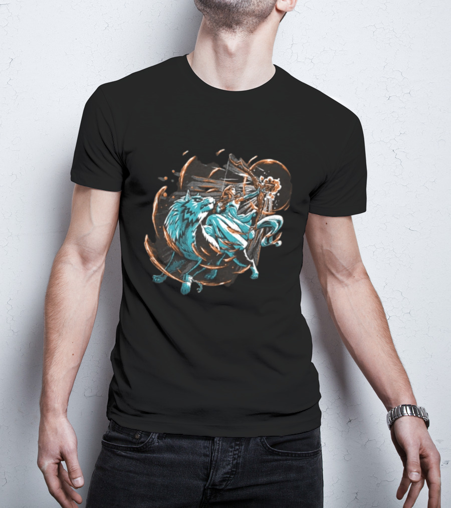 Princess Zelda And Wolf Link Adventure The Legend Of Zelda Breath Of The Wild T-Shirt