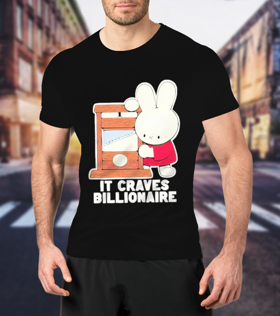 Villionaire Rabbit It Craves Billionaire Guillotine Red T-Shirt