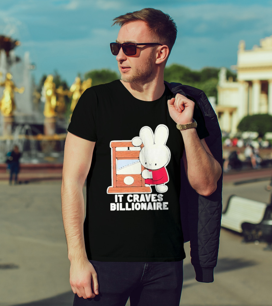 Villionaire Rabbit It Craves Billionaire Guillotine Red T-Shirt