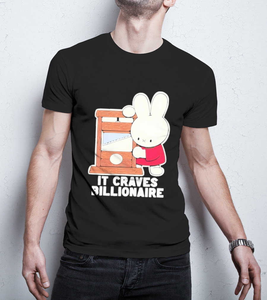 Villionaire Rabbit It Craves Billionaire Guillotine Red T-Shirt