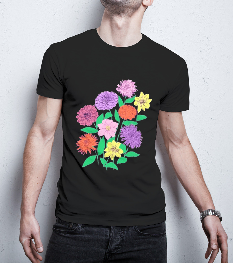 Jane Colby Colorful Floral Arrangement T-Shirt