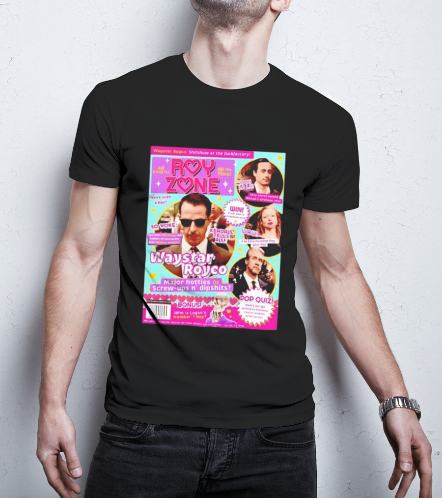 Roy Zone Waystar Royco Magazine Cover Kendall Tells All Roman Shiv Connor Roy T-Shirt