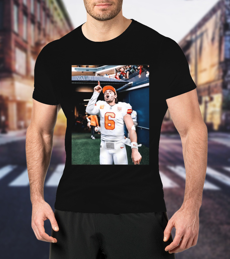 Baker Mayfield Tampa Bay Buccaneers NFL Quarterback Action Number 6 T-Shirt