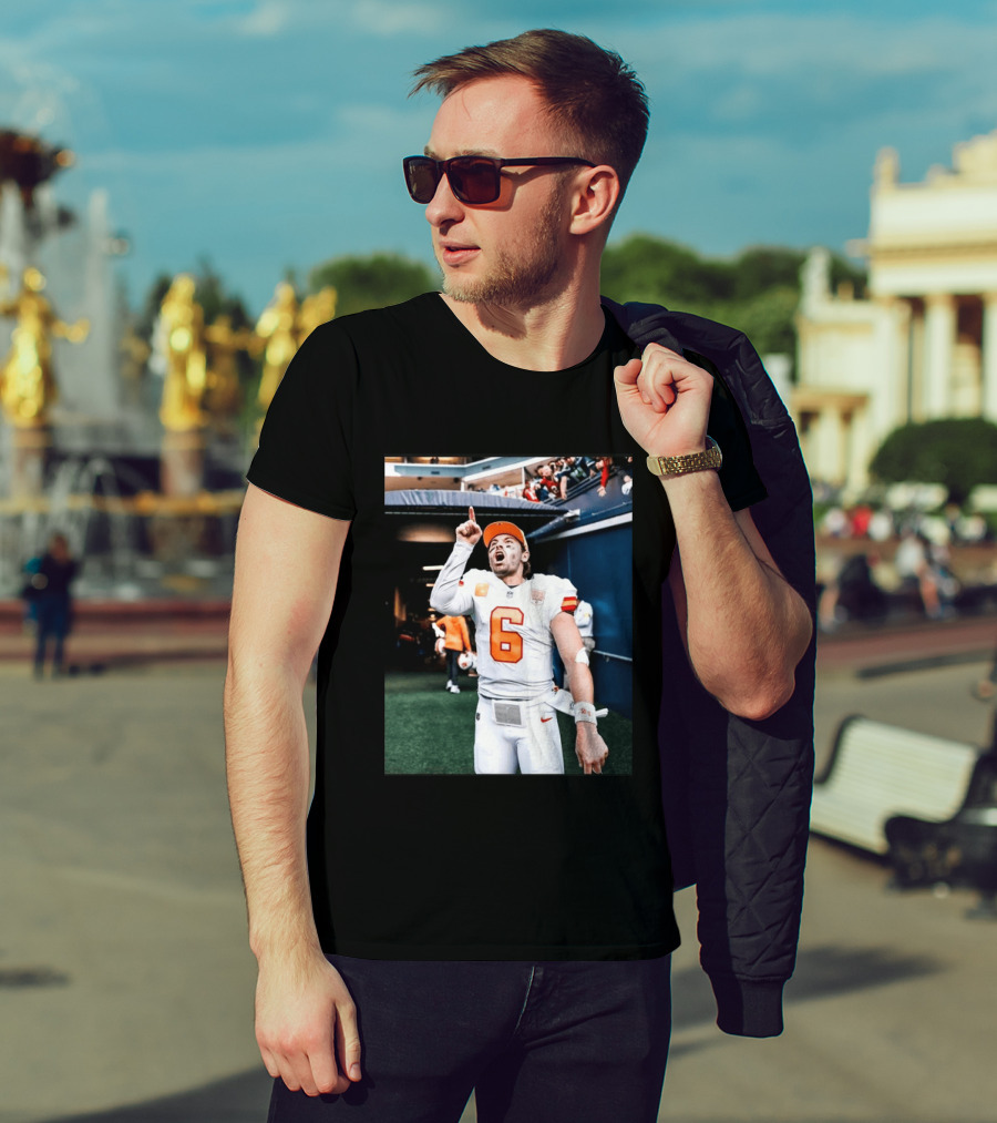 Baker Mayfield Tampa Bay Buccaneers NFL Quarterback Action Number 6 T-Shirt