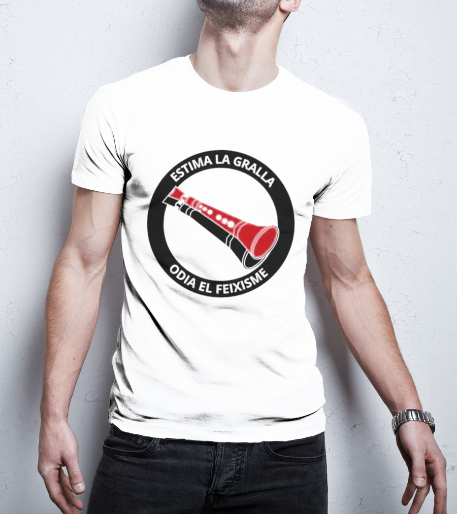 Estima La Gralla Odia El Feixisme Red Gralla T-Shirt