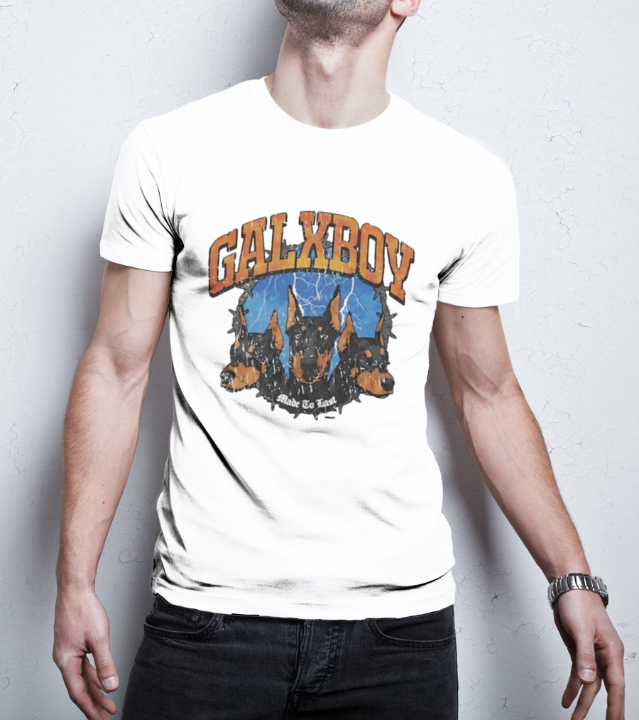 GalxBoy Made To Last Doberman Trio Bold Presence T-Shirt