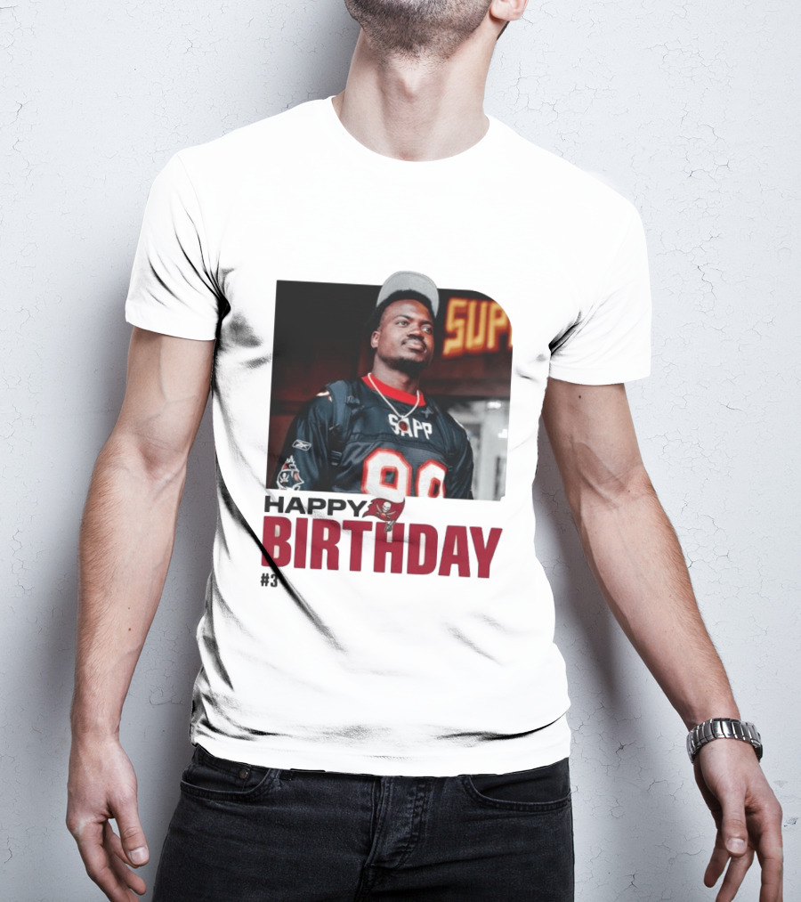 Happy Birthday Rueben Jr. Sapp Jersey #3 Football T-Shirt