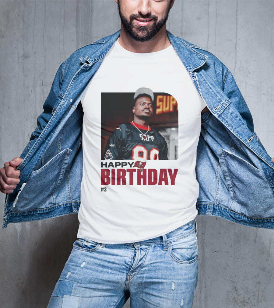 Happy Birthday Rueben Jr. Sapp Jersey #3 Football T-Shirt