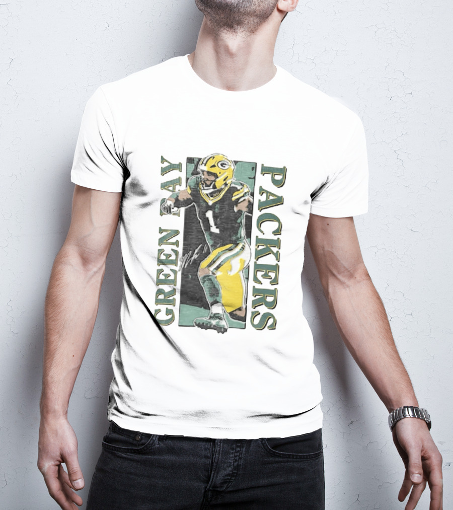 Jordan Love Green Bay Packers Football Jersey T-Shirt